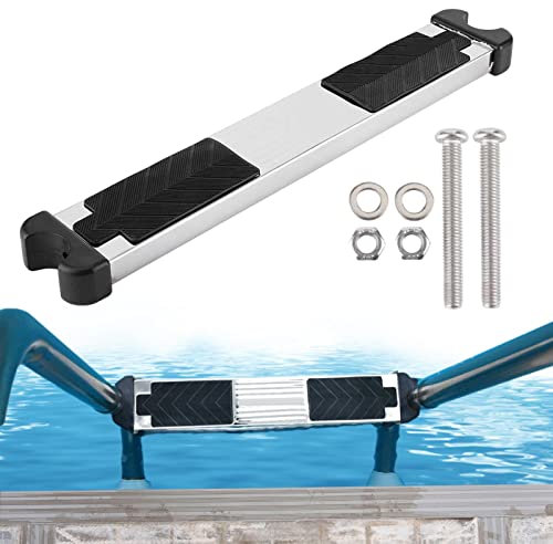 Scalini per piscina | gradini per scale in acciaio inox per piscine con cuscinetto in gomma antiscivolo | scaletta per piscina modellata ad alte prestazioni Cypreason