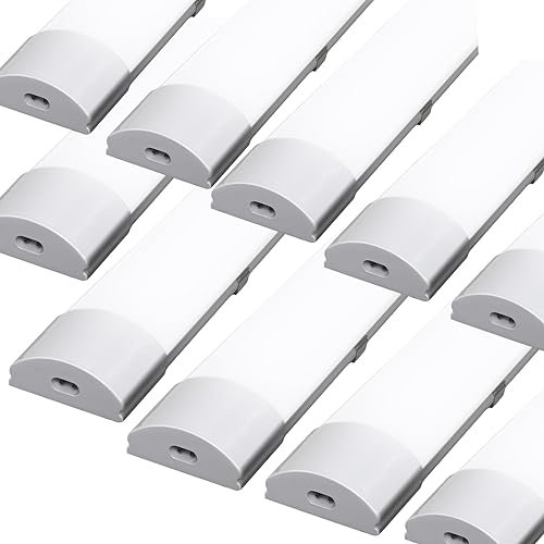 Cecaylie 36W Led Feuchtraumleuchte, 120CM LED Röhre, 4000K 3060LM Verknüpfbar Werkstattlampe, IP65 LED Deckenlampe, Leuchtstoffröhre, Feuchtraumlampe für Feuchtraum Garage Bad Keller Büro, 10 Stück