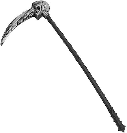 NOLITOY Accessoire Halloween Faux de Faucheuse en Plastique Noir Réaliste