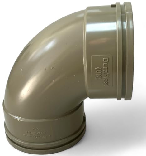 DURAPLAST UK Solvant gris olive 110 mm Coude balayé à 88° DS