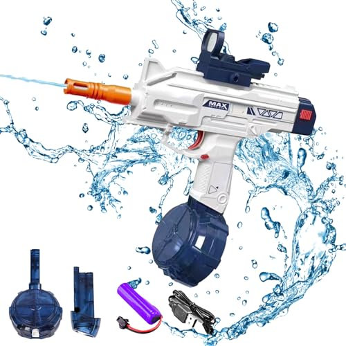Pistole ad Acqua Elettriche Ripetitore,Pistola ad acqua elettrica potenziata,Pistole ad Acqua Potenti a Lunga Distanza,Pistole ad Acqua Elettriche,Giocattolo Blaster ad Acqua per Bambini e Adulti