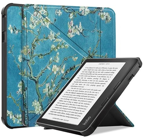 Case for Kobo Sage Modle:N777/N778K(2021 Release) 8-inch E-Reader TPU Transformers Cover for Kobo Sage Ultra Slim Folio Stand Lightweight PU Leather Case With Auto Sleep/Wake (XH)