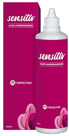 meineLinse sensitiv Hard Aufbewahrungslösung für harte und formstabile Kontaktlinsen 250 ml