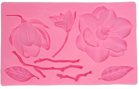 3D Flower Shaper Silicone Molding Tool Clay Chocolate Shaper Cake Decor for Resin Candle Wax Clay Chocolate Craft Making Cake Decoration