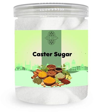 VEDIK SATTVA All Natural Caster Sugar (Baker’S Special) 8.81 OZ / 250 GM | Set Of 1 Box