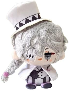 Zhongkaihua 12CM Nikolai Gogol Plush Pendant Pillow Suehiro Tecchou Anime Pillow Cushion Stuffed PP Cotton Car Bag Home Keychain Decoration Pendant For Fans