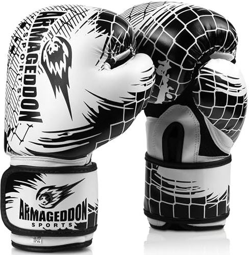 Guantoni da boxe uomo donna – Guanti da allenamento per boxe, kickboxing e Muay Thai – Guantoni in pelle sintetica PU per uomini e donne – Guantoni da sparring per sport da combattimento