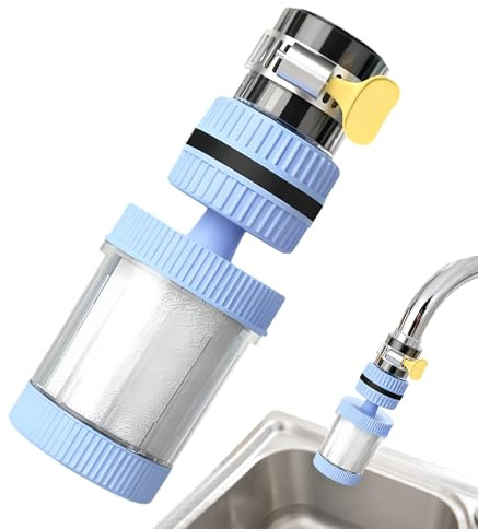 Water Filter for Sink Faucet,Faucet Filtration Purifier - Household Water Purifier,for Sink Kitchen Countertop Home Shower Bathtub Office