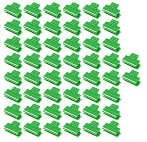 Clip in plastica per serre per aste da 11 mm, 20 morsetti per tubi per pali da giardino, per fissaggio durevoli compatibili con serre Cov (50 pezzi)