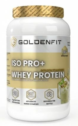 GOLDENFIT - ISOLATE ISO PRO+ WHEY PROTEIN 1000G (1kg, Pistacho)