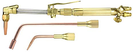 SÜA - Heavy Duty Oxy-Fuel Torch Compatible with Harris with Check Valves + Cutting Tip + Welding Tip + Heating Tip (Acetylene)