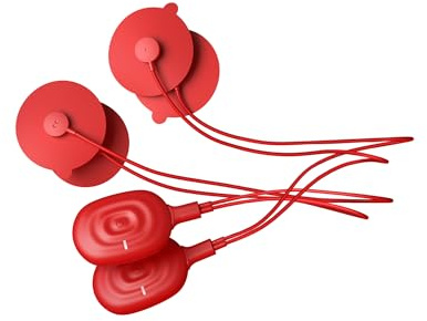 PowerDot 2.0 Duo Red - Dispositivo TENS Intelligente - Elettrostimolatore Muscolare Wireless Controllato con App - Accelera il Recupero, Migliora la Forza, Allevia il Dolore (Rosso)