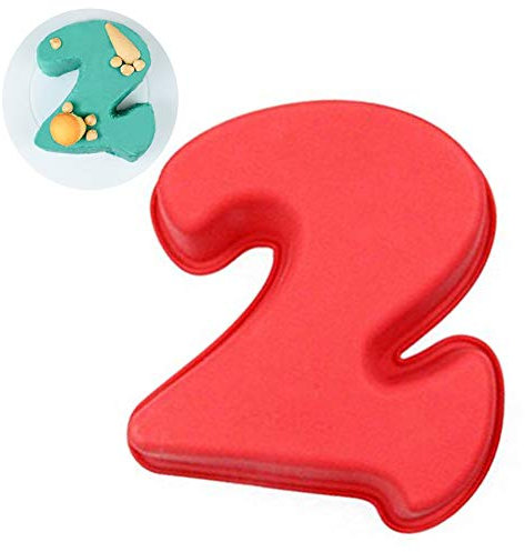 Dubens Numbers 0-9 Baking Cake Mould, Premium Number Birthday Wedding Anniversary Cake Tray, Silicone Number Baking Mould Number Box (2)