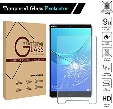 FINDING CASE Screen Protector Compatible for Huawei MediaPad M3 8.4 Tablet,Tempered Glass Film[High Definition][Scratch Resistant][Easy Installation]