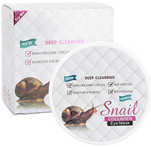 60 Stück Eye Mask Augenpads, Anti Aging Pads Augenpads Augenringe Kollagenmaske Augenpflege mit Hyaluronic Moisturizing Entfernungsbeutel, Hyaluronic Acid Moisturizing Augenmaske