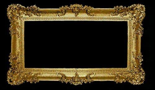 Cornice portafoto in stile barocco oro, 96 x 57 cm, cornice portafoto anticata, 72 x 33 cm, 3074