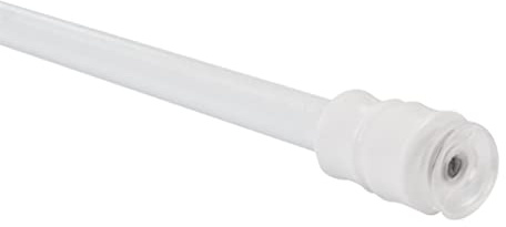 HUGG - Klemmfix -fx.7- ausziehbare Scheibenstange - ohne Kleben oder Bohren - 60-90 cm lang, weiß, 1 Stück
