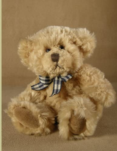 Learn to Write Notebook: Cute Teddy Bear Notebook 8.5x11 120 Blank Handwriting Pages