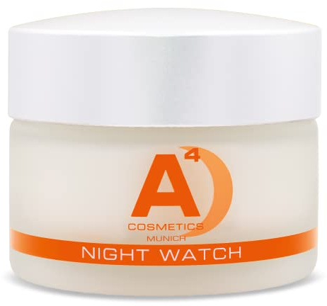 A4 - NIGHT WATCH Anti-Aging Nachtcreme | Creme | Gesichtscreme | Nachtpflege mit bio-zertifziertem Arganöl (50ml) | Clean Beauty Wirkstoffkosmetik auf natürlicher Basis