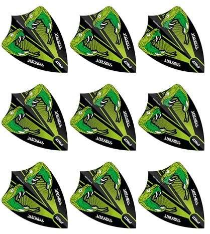 RED DRAGON Hardcore Freestyle Dart-Flüge - 3 Sätze pro Packung (insgesamt 9 Dart-Flüge)