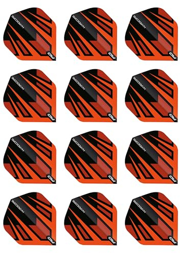 RED DRAGON Hardcore Radical Dartflug - 4 Set pro Packung (insgesamt 12 Dart-Flights)