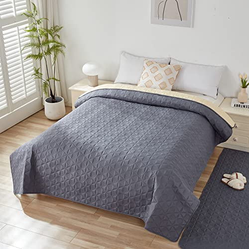 Taiyang 100% Waterproof Couch Sofa Cover for Dogs, Dog Bed Cover Protector, Waterproof Dog Blanket, Sofa Couch Furniture Protector for Kids, Children, Dog & Cat(Grey,208-208 cm)