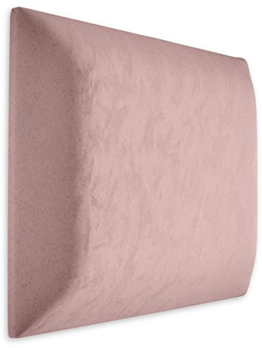 Muralo Cojín de pared de terciopelo de tela, panel tapizado para dormitorio, salón, cama, tapizado de pared, cabecero de cama, moderno de lujo acolchado, panel acolchado (50 cm x 50 cm, rosa claro)