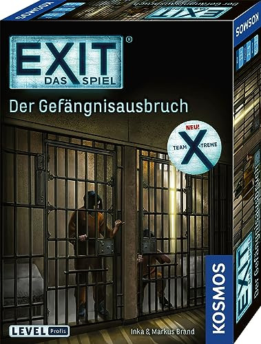 Kosmos EXIT® - Das Spiel: Der Gefängnisausbruch | Level: Profi, EXIT Game für 1 bis 4 Spieler ab 12 Jahre, Escape Room Spiel für zu Hause, Rätsel für Erwachsene