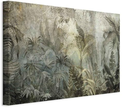 murando - Quadro Acustico Giungla 1 pezzo schiuma acustica Quadri Moderni Camera da Letto Matrimoniale - Stampa su Tela - Pannelli Fonoassorbenti Decorativi - Fonoassorbente Acustiche