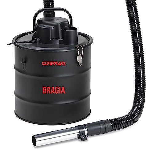 G3 Ferrari G90032 Bragia Aspria Cenere, 1000W, 18 kPa, Filtro HEPA, Capacità 18L, Gancio porta-accessori, Struttura in metallo, Nero
