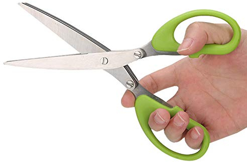 Forbici per Erbe Tagliano la Cipolla Verde con Manico per Uso Domestico