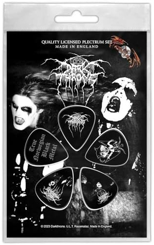 DARKTHRONE PLEKTRUMSET GUITAR PICK SET # 1 TRUE NORWEGIAN 5 STÜCK PLEK PLEKTRUM