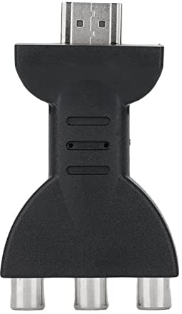 TICFOX Adaptador HDMI a RCA, convertidor HDMI a 3RCA RGB, 1080P, para televisores antiguos, proyectores, monitores