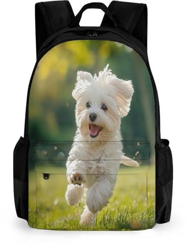 TNFHSOFT Maltesischr Hund 3D Drucken Flanell Fleecedecke Decke Microfaser Kuscheldecke Decke Kinder Erwachsene Wohndecke Für Bett & Sofa Reisedecke 42x30.5cm Inches