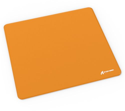 LexonElec x Attack Shark Mittelgroßes Gaming-Mauspad, Desktop-Mauspad Aus Superfeiner Faser, 17,32 x 15,75 x 0,078 Zoll, Optimiert Für Gaming-Sensoren, Wasserdichtes Mauspad Für E-Sport – Orange