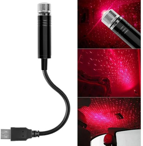 USB Star Night Light Projector,Night Lamp for Cars Ceiling Roof,Mini Led Projection Lamp Star Night,Romantic Decorations Special Night,for Bedroom Decorations, Party, Walls