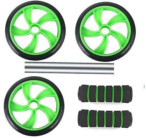 Sosoport Bauchrad 3-rad-rad Für Fitness Ergonomischer Griff Nicht-design-trainingsgerät