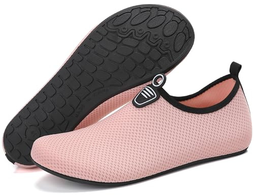 Beach Water Shoes Mens Womens Breathable Quick Dry Swim Shoes Lightweight Aqua Shoes Barefoot Socks for Swimming Pool Boating Surfing Diving Yoga