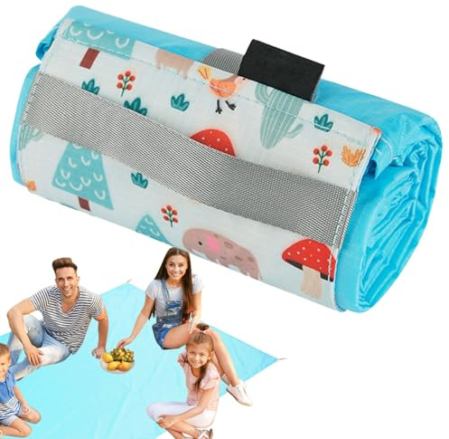 Tappetino da picnic pieghevole - Coperta da picnic impermeabile | Trasporto e spazio confortevole tappeto per esterni, ad asciugatura rapida, lavabile e resistente alle intemperie, per viaggi
