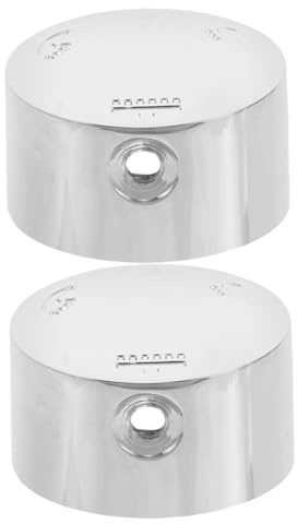 Válvula Desviadora de Ducha Plata, 2 Piezas, Ajuste de Tres Niveles | Plástico Ligero, Mezcla de Agua, Repuesto para Grifo de Baño y Bañera, Formato Fácil de Guardar