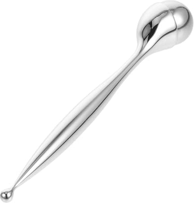 HEATSHAKING Augenmassageroller aus Metall Klein Kühlend Anti Falten Roller für Dunkle Augenringe Reise Gesichtsroller