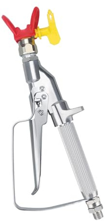 Pistola a spruzzo airless, universale, ad alta pressione, in alluminio, per vernici, smalti, conservanti del legno, con punta base + punta