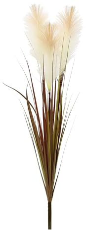 Pampasgras künstlich 75cm Federgras Ufergras Seidenblume Grasbusch Dekogras Kunstpflanze Pflanze Solitärgras Ziergras Pampas Kunstgras Zimmerpflanze Deko Flauschige Blüten Optik Boho