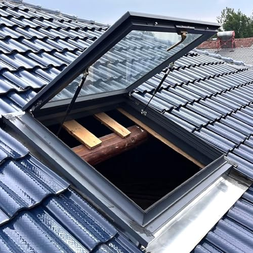 Resistente a la lluvia aleación de aluminio claraboya, Casas techo ventana Para iluminación y ventilación, Sótanos escotilla acceso techo con acristalamiento, áticos claraboya salida techo.
