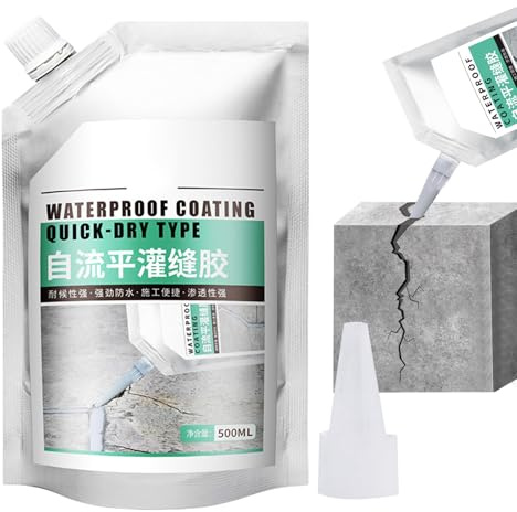 Gue Bedeutung Crack - Reparaturkleber aus Zement, 500 ml, starkes Mittel, schnelle Trockenversiegelung, schützende Füllung, wasserdichte Lösung für die Wartung von Gebäuden