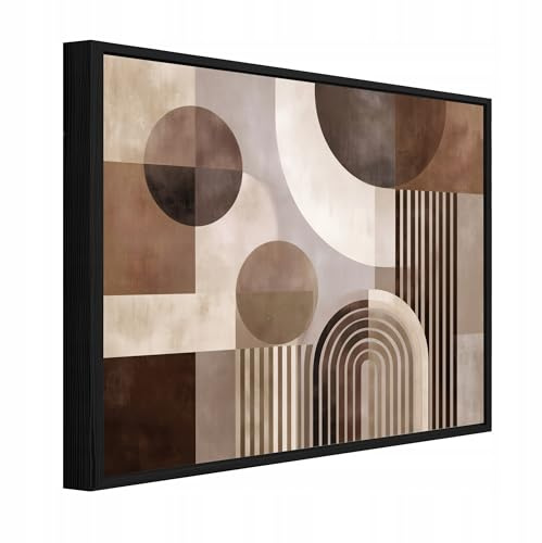 WallArena Leinwand Bilder mit Rahmen 120 x 80 cm | Abstrakt, Leinwandbilder, Bild auf Leinwand, Wandbild XXL groß, Wandbilder für Wohnzimmer Schlafzimmer Modern