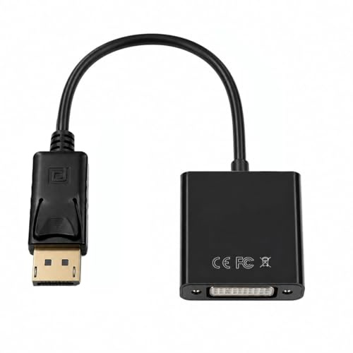 Adaptador Displayport A DVI, Convertidor De Vídeo De HD, Plug And Play, Para Computadoras, Televisores, Proyectores, Monitores