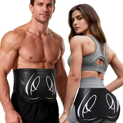 Electrostimulateur Musculaire Massage des hanches, Ceinture Abdominale Electrostimulation, 8 Modes et 19 Intensités EMS Electrostimulateur Glutei, Renforcer Les Abdomen/Bras/Jambes/Fesses