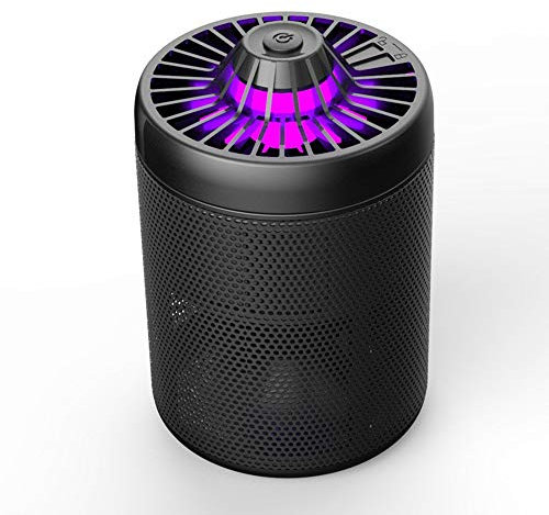 Yongyu Chenzinan La inhalación del Asesino del Mosquito USB Insect Killer Fly Recargable con la lámpara LED de Interior del hogar Repelente de Mosquitos Lámpara desparasitación (Color : Black)