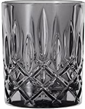Spiegelau & Nachtmann, 4-teiliges Whiskybecher Set, Schwarze Whiskygläser, Kristallglas, 295 ml, Smoke, Noblesse Vintage, 104199